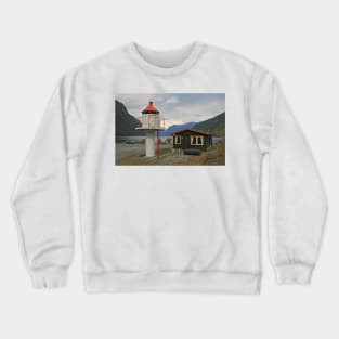 Lighthouse & Norwegian Wood Cabin Crewneck Sweatshirt